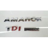 Kit Emblema Tampa Traseira Amarok 2013 Aut 